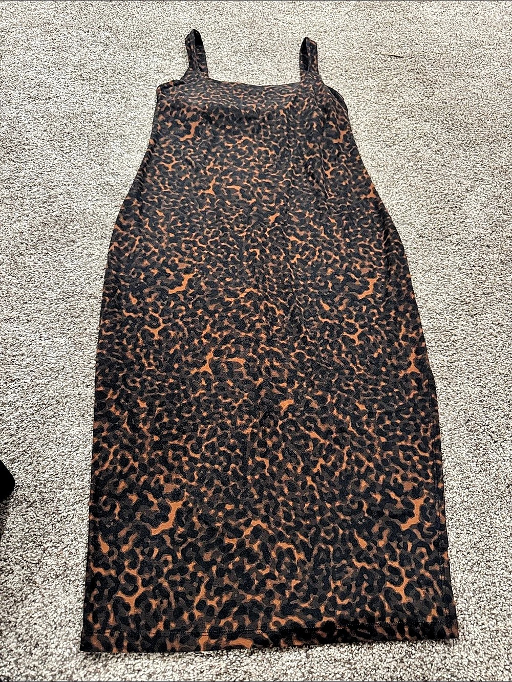 Beyond Yoga Spacedye Icon Midi Dress Brown & Black Large